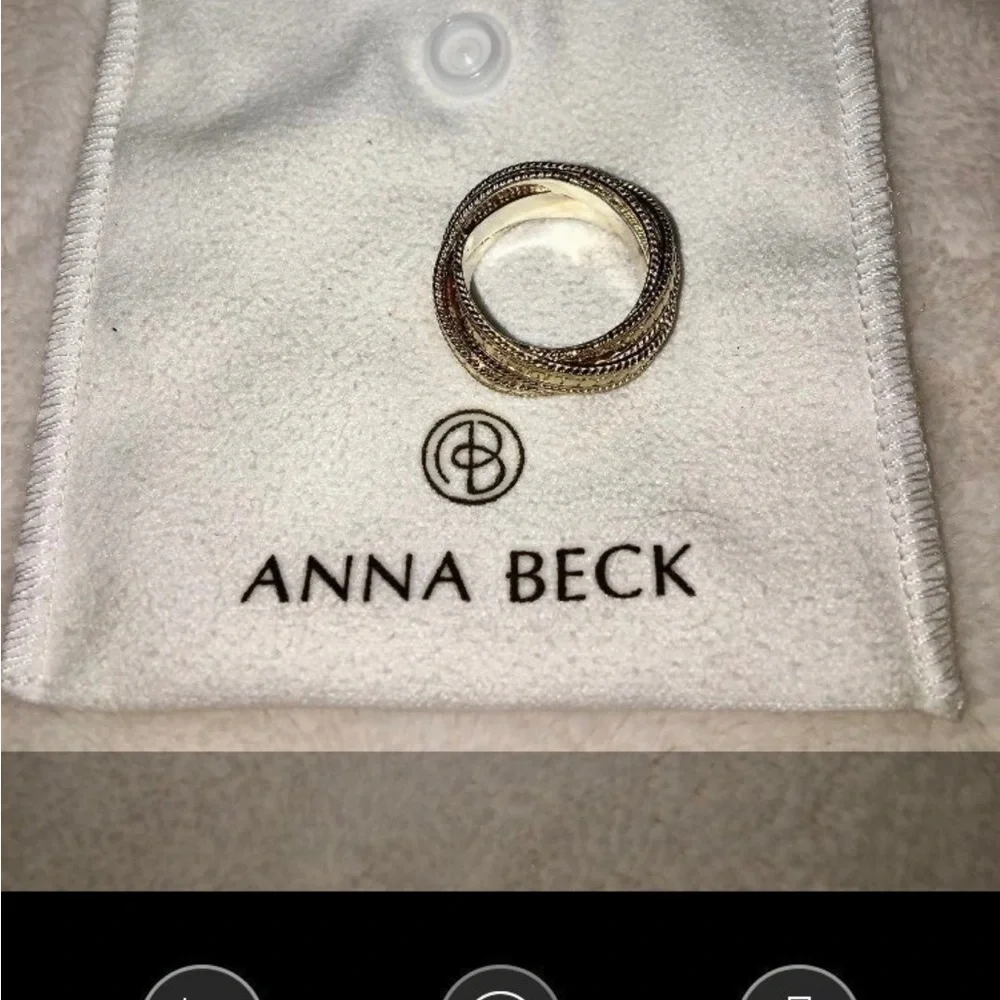Anna Beck Twist Ring 925 18k GP